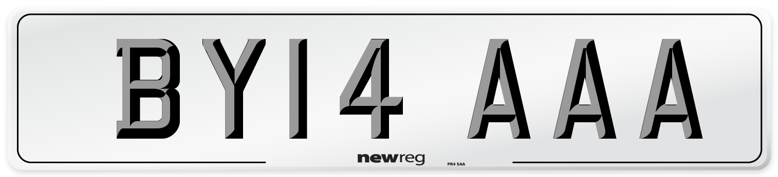 BY14 AAA Number Plate from New Reg